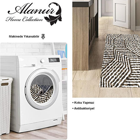 Dekoreko Kaymaz Taban Djt Mutfak Halısı Star Pamuk Modern 713