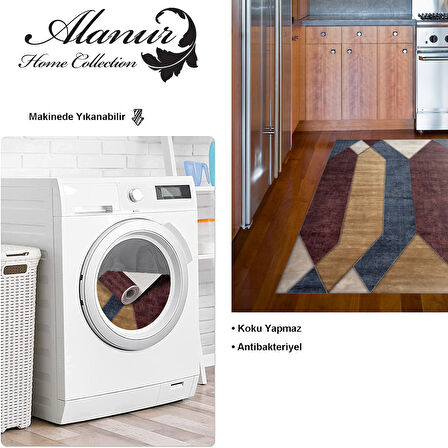 Dekoreko Kaymaz Taban Djt Mutfak Halısı Trend Modern S6506