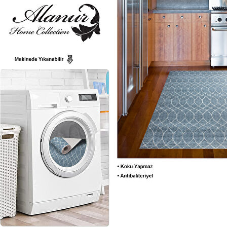 Dekoreko Kaymaz Taban Djt Mutfak Halısı Trend İskandinav F5084