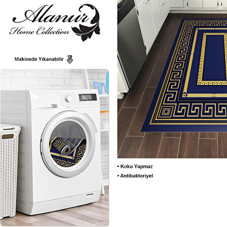 Dekoreko Kaymaz Taban Djt Mutfak Halısı Star Pamuk Modern 651M