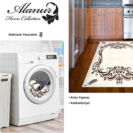 Dekoreko Kaymaz Taban Djt Mutfak Halısı Star Pamuk Modern 2073M