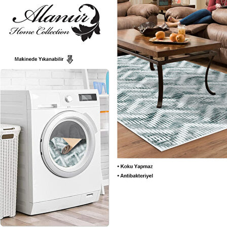 Dekoreko Kaymaz Taban Djt Salon Halısı Yıldız Deri İskandinav F5124