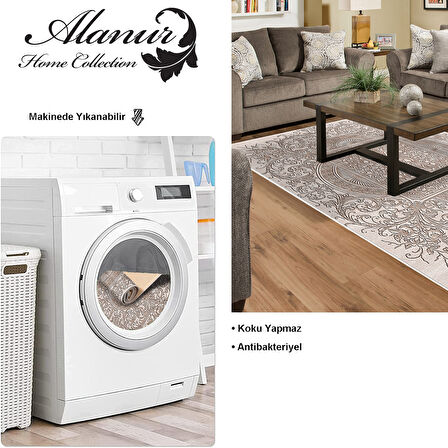 Dekoreko Kaymaz Taban Djt Salon Halısı Yıldız Deri Modern 1488