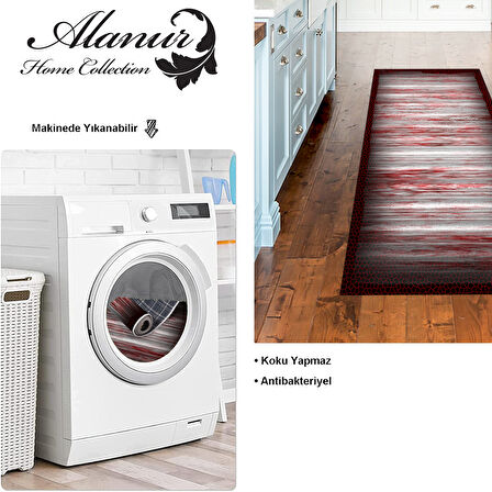 Dekoreko Kaymaz Taban Djt Mutfak Halısı Star Pamuk Modern 1693