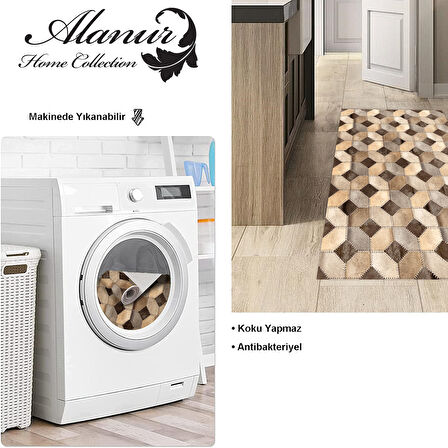 Dekoreko Kaymaz Taban Djt Mutfak Halısı Trend Modern 1926