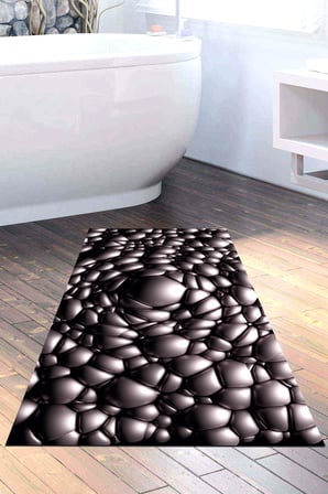 Kaymaz Dijital Mutfak & Salon Halı Star Pamuk Geometrik E5009