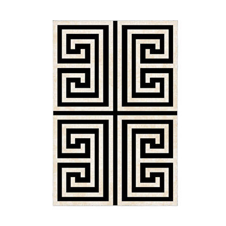 Dekoreko Kaymaz Taban Djt Banyo Halısı Yıldız Deri Modern 658M