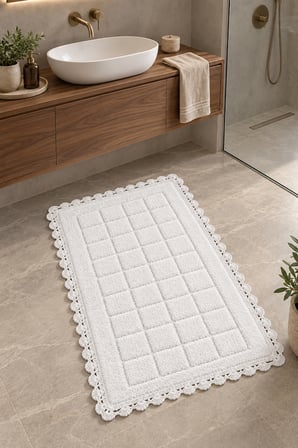 Alanur Bodrum Tufting Cotton Pamuklu El Işi Örgülü Paspas 109 (70 x 120 cm)