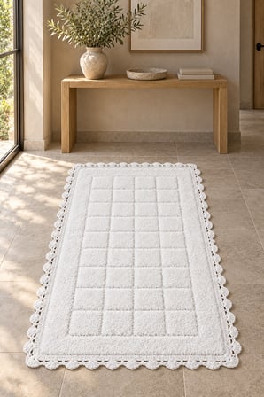 Alanur Bodrum Tufting Cotton Pamuklu El Işi Örgülü Paspas 109 (70 x 120 cm)