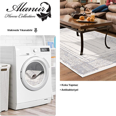 Dekoreko Kaymaz Taban Djt Salon Halısı Trend Modern M5076