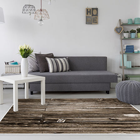 Dekoreko Kaymaz Taban Djt Salon Halısı Yıldız Deri Modern Mu136