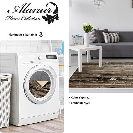 Dekoreko Kaymaz Taban Djt Salon Halısı Yıldız Deri Modern Mu136