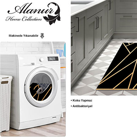 Dekoreko Kaymaz Taban Djt Mutfak Halısı Star Pamuk Modern 686M