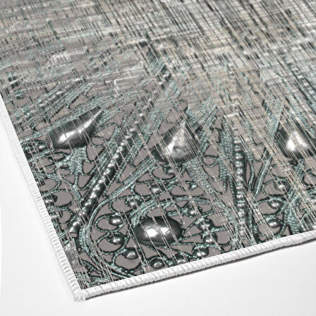 Dekoreko Kaymaz Taban Djt Mutfak Halısı Yıldız Deri Modern 743