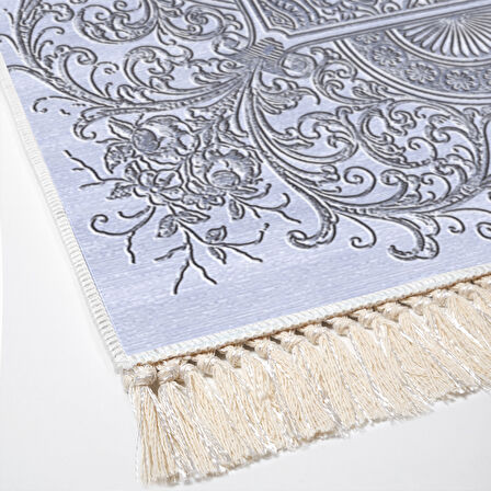 Dekoreko Kaymaz Taban Djt Mutfak Halısı Star Pamuk Saçaklı Modern 1488