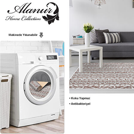 Dekoreko Kaymaz Taban Djt Salon Halısı Yıldız Deri İskandinav F5082