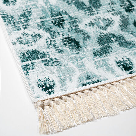 Dekoreko Kaymaz Taban Djt Salon Halısı Star Pamuk Saçaklı İskandinav F5136