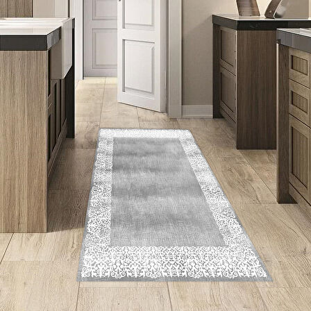 Dekoreko Kaymaz Taban Djt Mutfak Halısı Yıldız Deri Modern 1460