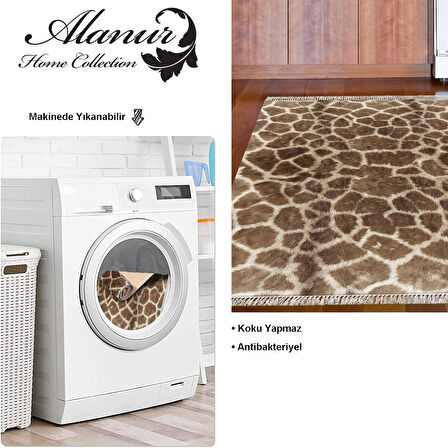 Dekoreko Kaymaz Taban Djt Mutfak Halısı Yıldız Deri Saçaklı Modern 1910