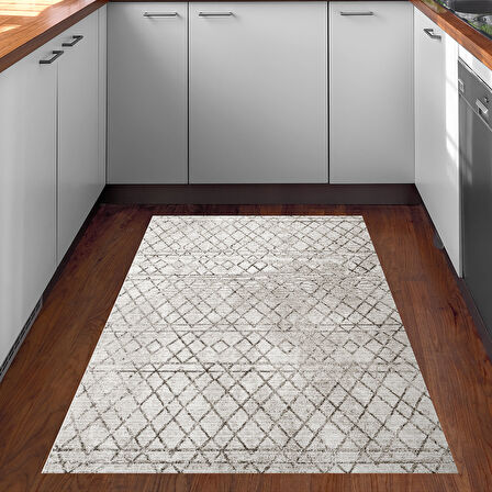 Dekoreko Kaymaz Taban Djt Mutfak Halısı Trend İskandinav F5079