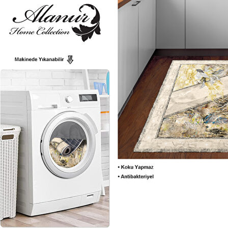 Dekoreko Kaymaz Taban Djt Mutfak Halısı Star Pamuk Modern 729