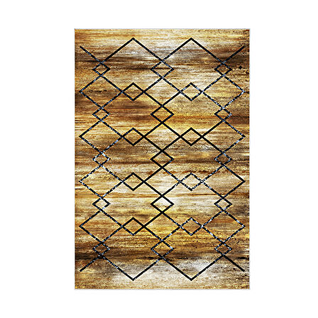 Dekoreko Kaymaz Taban Djt Salon Halısı Yıldız Deri Modern M5006