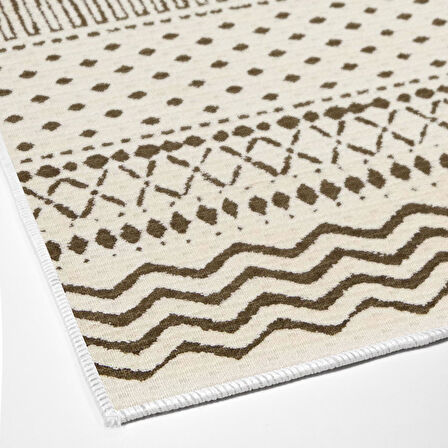 Dekoreko Kaymaz Taban Djt Mutfak Halısı Star Pamuk İskandinav F5086