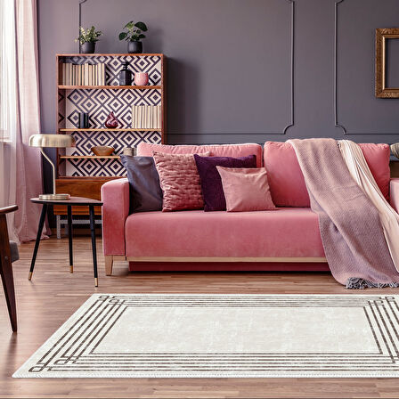 Dekoreko Kaymaz Taban Djt Salon Halısı Trend Modern M5142