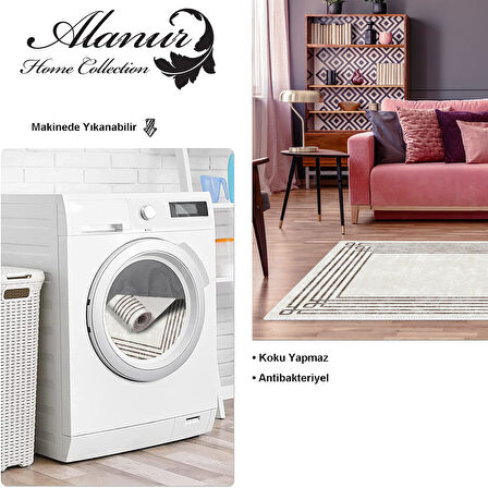 Dekoreko Kaymaz Taban Djt Salon Halısı Trend Modern M5142