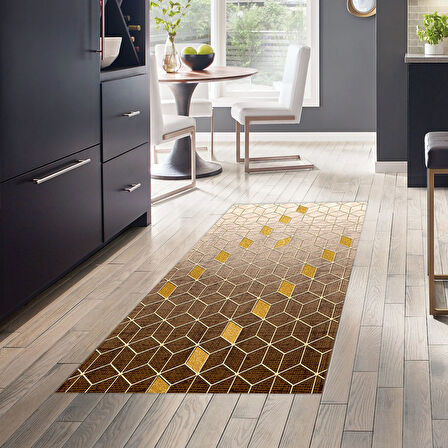 Dekoreko Kaymaz Taban Djt Mutfak Halısı Star Pamuk Modern 719