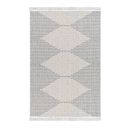 Dekoreko Kaymaz Taban Djt Mutfak Halısı Yıldız Deri Saçaklı İskandinav F5085