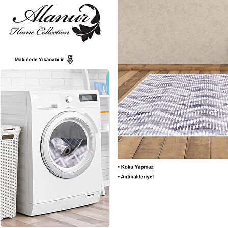 Dekoreko Kaymaz Taban Djt Salon Halısı Star Pamuk İskandinav F5124