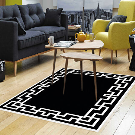 Dekoreko Kaymaz Taban Djt Salon Halısı Trend Modern F5035