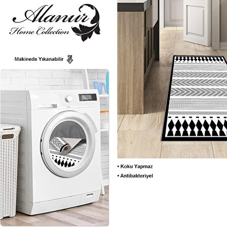 Dekoreko Kaymaz Taban Djt Mutfak Halısı Trend İskandinav M1273