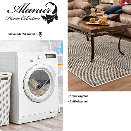 Dekoreko Kaymaz Taban Djt Salon Halısı Star Pamuk Modern Mu134