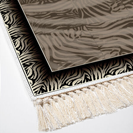 Dekoreko Kaymaz Taban Djt Mutfak Halısı Trend Saçaklı Modern 1912