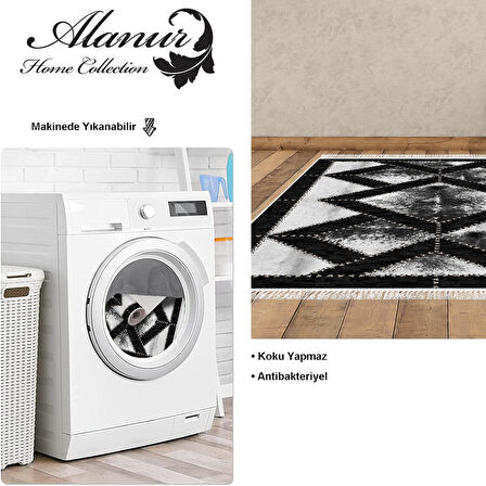 Dekoreko Kaymaz Taban Djt Salon Halısı Trend Saçaklı Modern 722