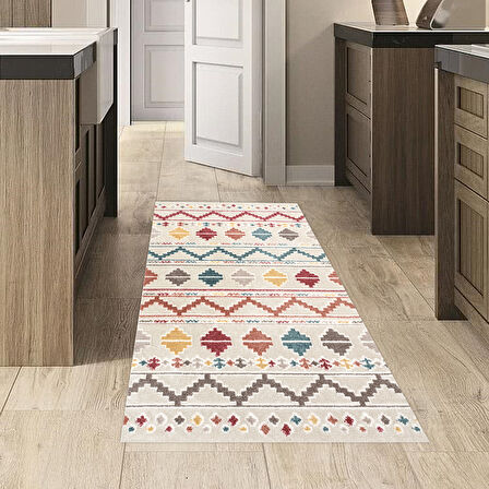 Dekoreko Kaymaz Taban Djt Mutfak Halısı Trend İskandinav F5001