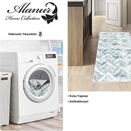 Dekoreko Kaymaz Taban Djt Mutfak Halısı Trend İskandinav F5124