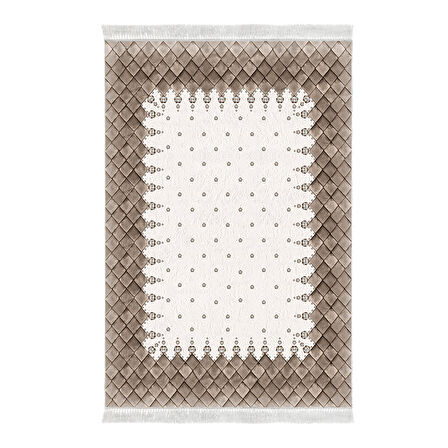 Dekoreko Kaymaz Taban Djt Salon Halısı Trend Saçaklı Modern 1529