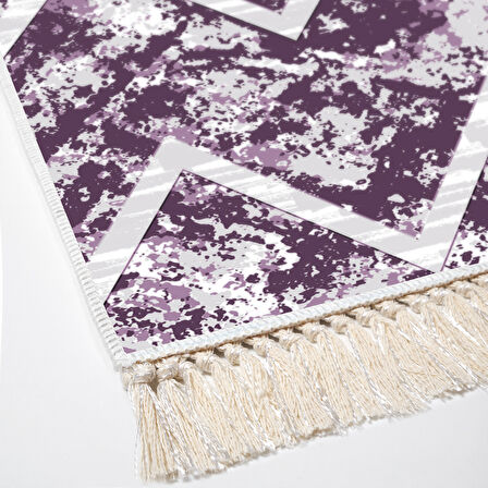 Dekoreko Kaymaz Taban Djt Mutfak Halısı Trend Saçaklı İskandinav F5128