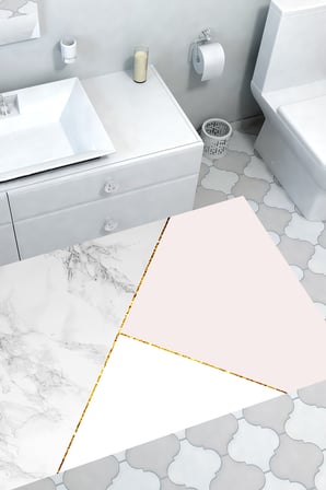 Kaymaz Dijital Mutfak & Salon Halı Trend Geometrik E5008