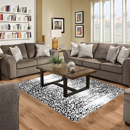 Dekoreko Kaymaz Taban Djt Salon Halısı Star Pamuk İskandinav Mu123