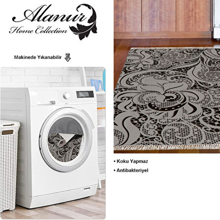 Dekoreko Kaymaz Taban Djt Mutfak Halısı Trend Saçaklı Modern Mu145