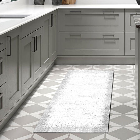 Dekoreko Kaymaz Taban Djt Mutfak Halısı Yıldız Deri Modern 1342