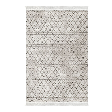 Dekoreko Kaymaz Taban Djt Banyo Halısı Trend Saçaklı İskandinav F5079