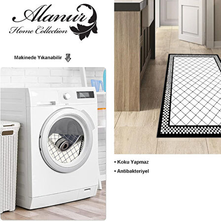 Dekoreko Kaymaz Taban Djt Mutfak Halısı Star Pamuk Modern 603M