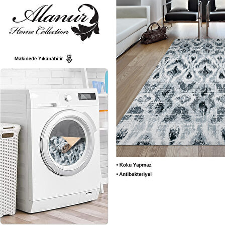 Dekoreko Kaymaz Taban Djt Salon Halısı Yıldız Deri İskandinav F5136