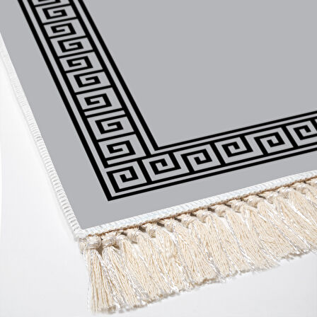 Dekoreko Kaymaz Taban Djt Mutfak Halısı Star Pamuk Saçaklı Modern 656M