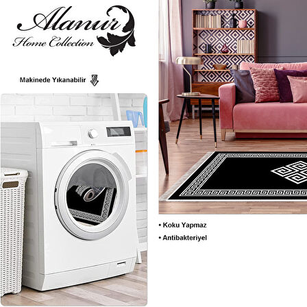 Dekoreko Kaymaz Taban Djt Salon Halısı Star Pamuk Saçaklı Modern 656M